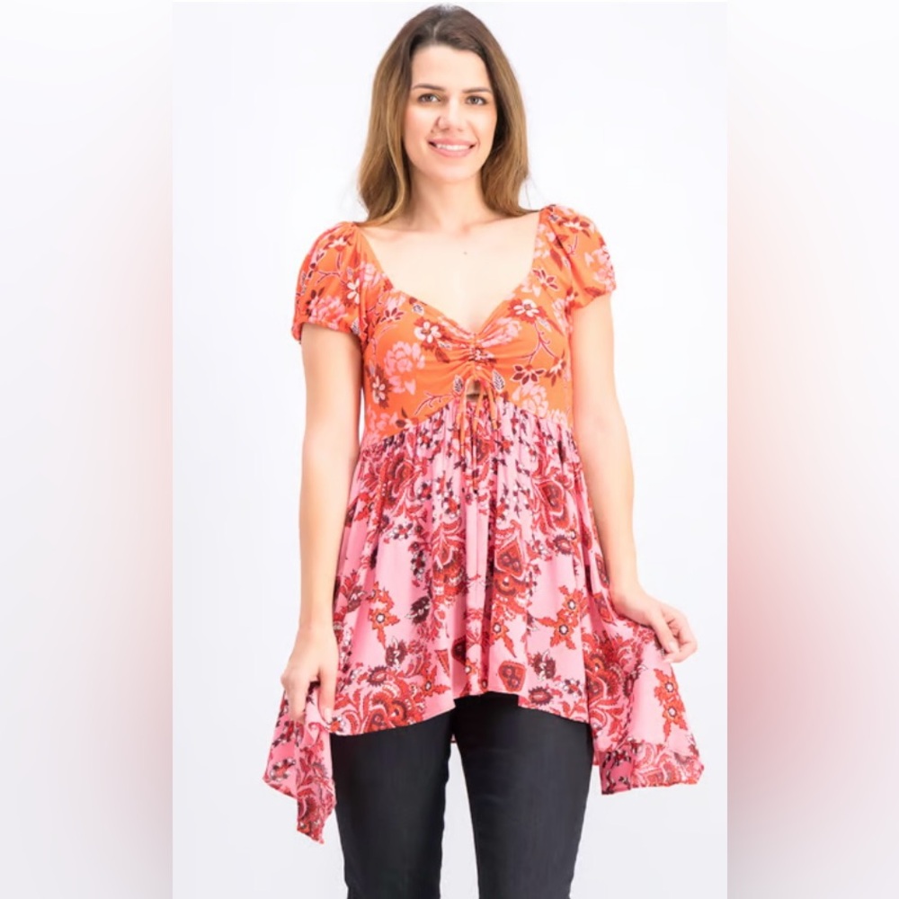 FREE PEOPLE The La Bamba Babydoll Top - Picture 2 of 7